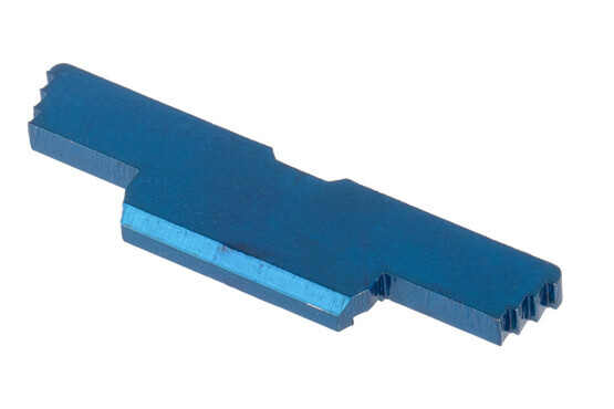 Cross Armory glock extended slide lock comes in blue